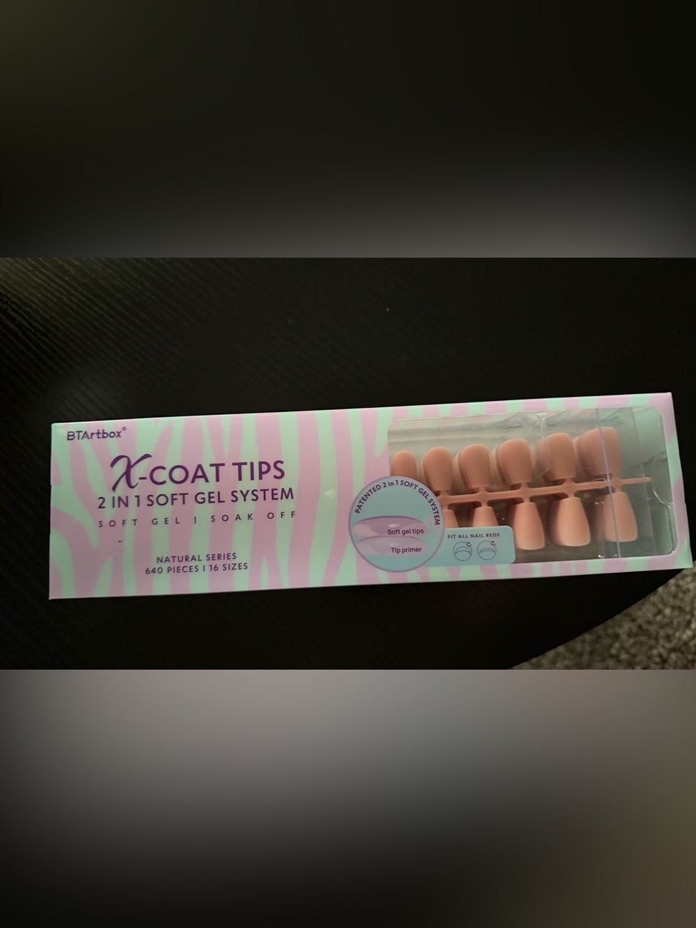 Soft Gel Nail Tips - Blush Pink Short Coffin Shape